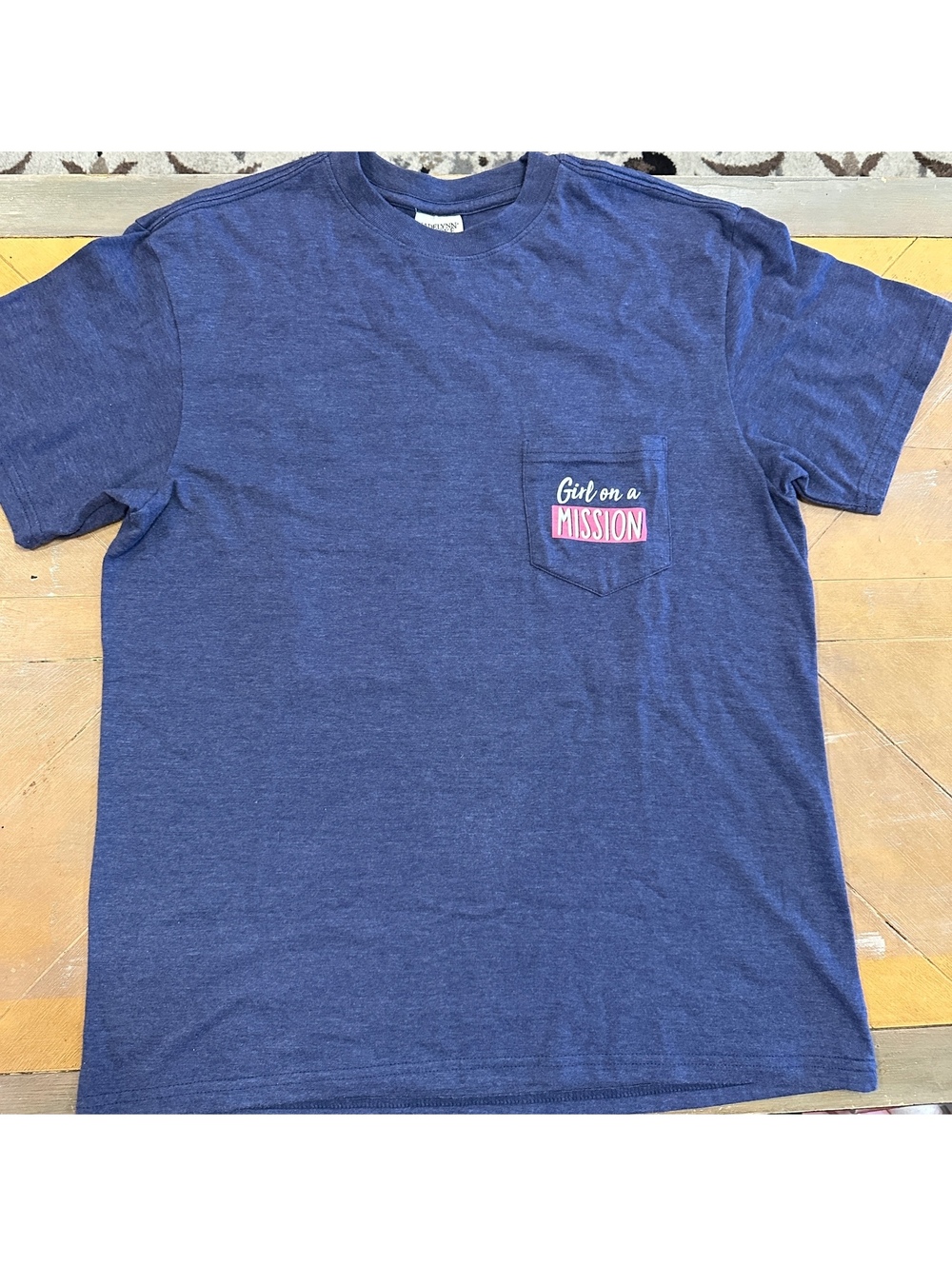 Jadelynn Brooke Girl on a Mission Cake Graphic Pocket T Shirt Medium